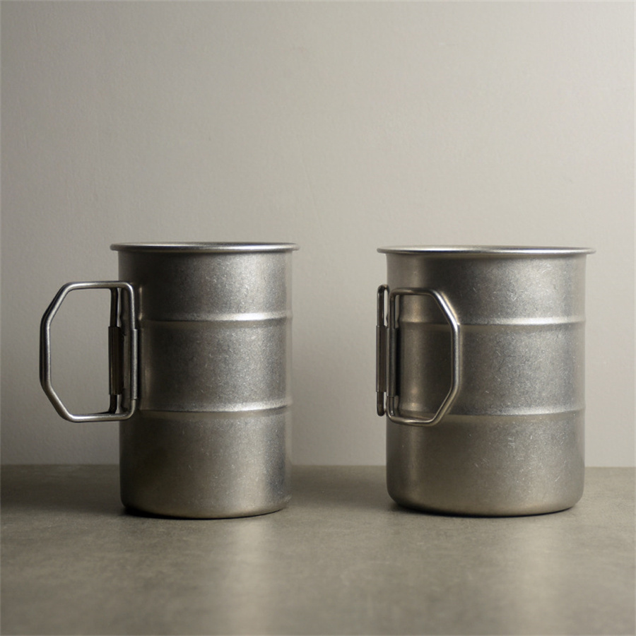 Coffee Tea And Sugar Canister Set - Kubek kempingowy vintage, składany, przenośny, ze