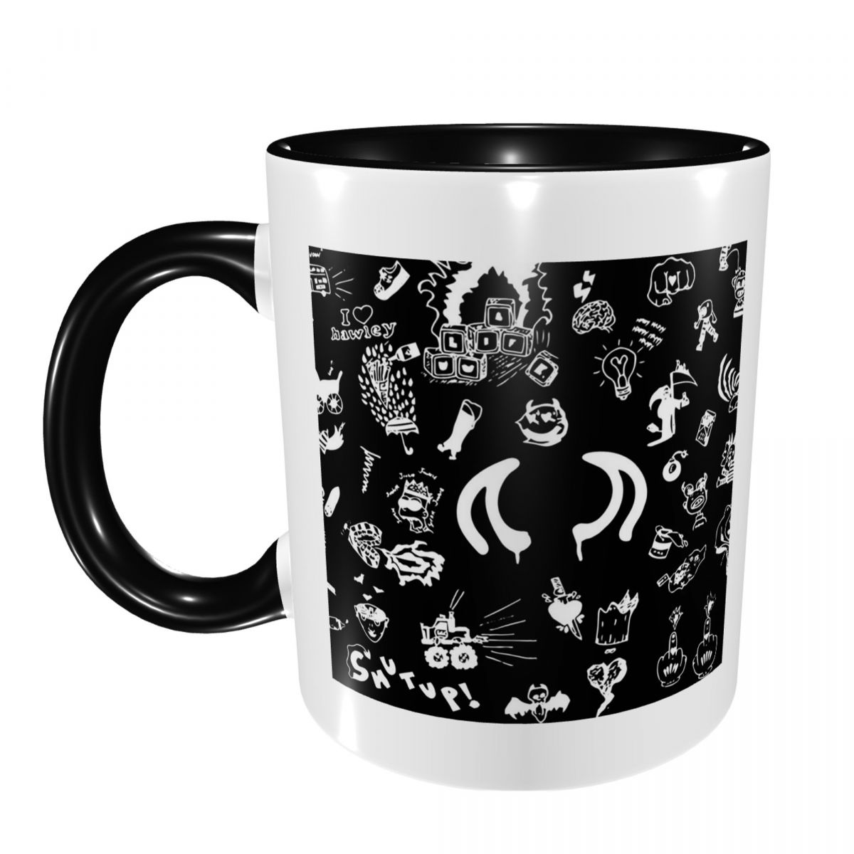 Draw Coffee And Tea - Kubek z rysunkami Yungbluda, arkusz z