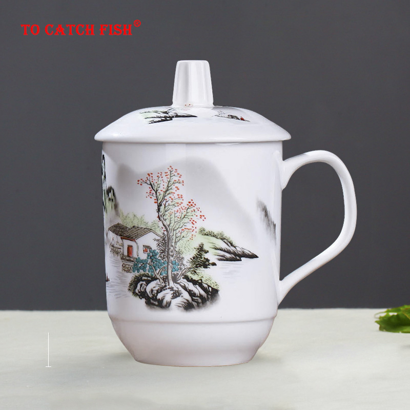 Lemon Tea Coffee - Kubek ceramiczny w stylu chińskim, osobowość