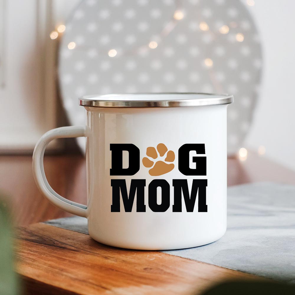 Coffee Tea And Cocoa - Dog Mom/tata drukuje kreatywne kubki z