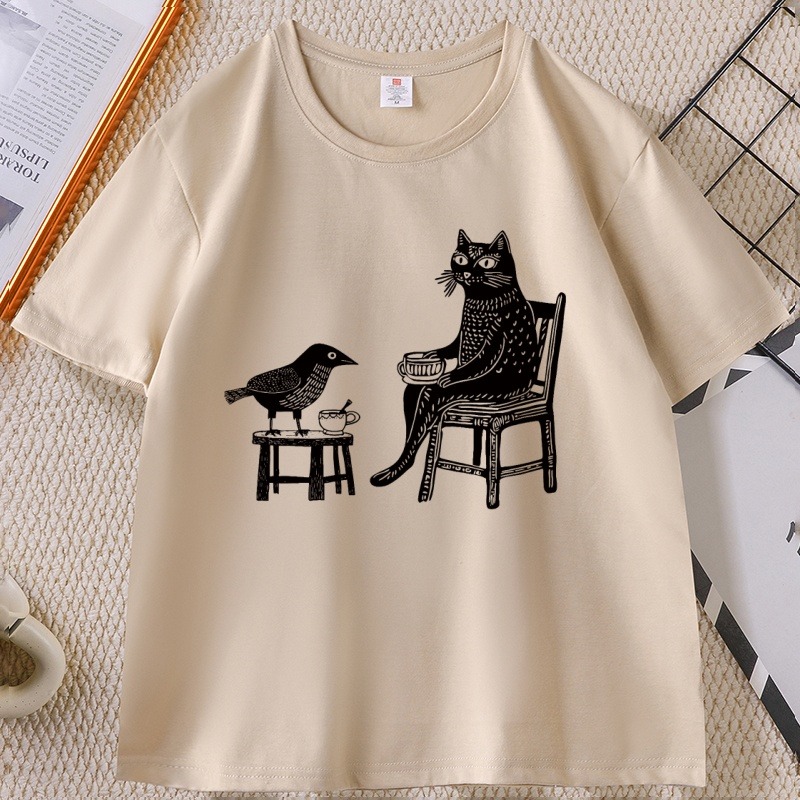 Draw Coffee And Tea - Koszulka z grafiką Kawa i Herbata