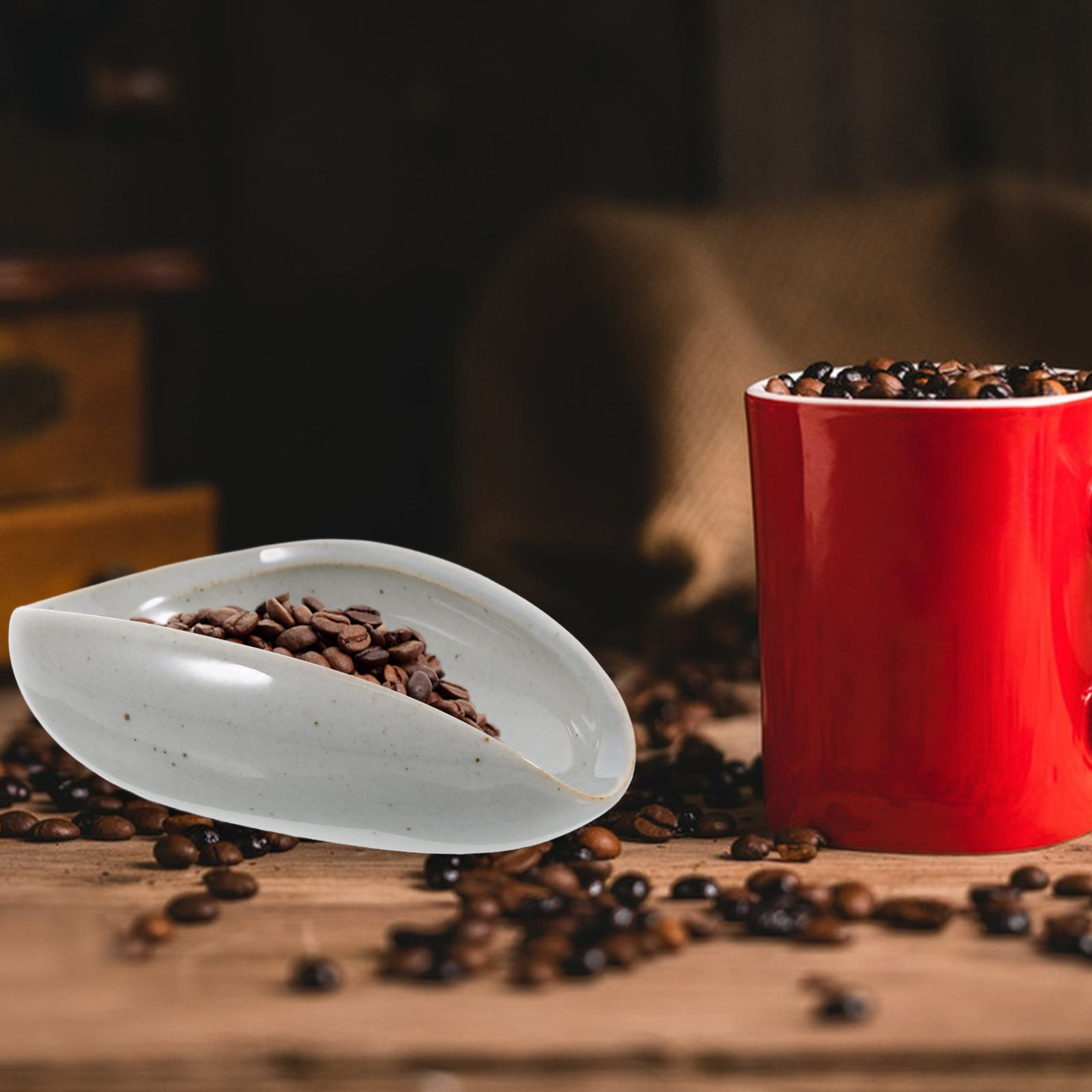 Ceramiczna taca dozująca ziarn – Coffee Tea Leaf recenzja i cena