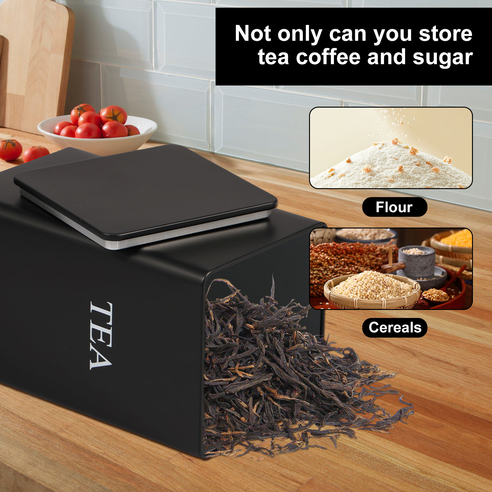 3 szt. Kanistry do przechowywa – Coffee Tea Sugar Container Set recenzja i cena