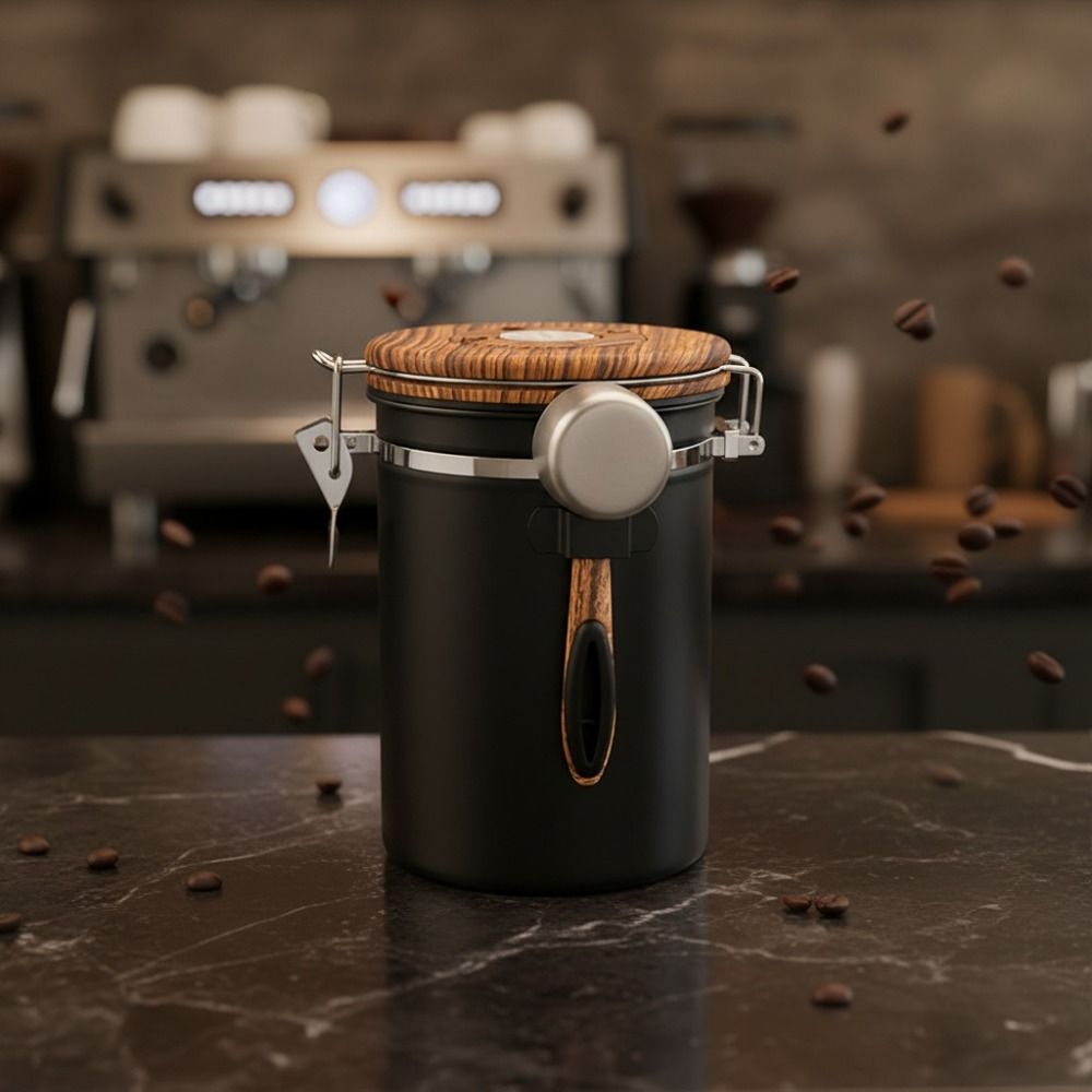 Pojemnik na ziarna kawy ze sta – Coffee Tea Leaf recenzja i cena