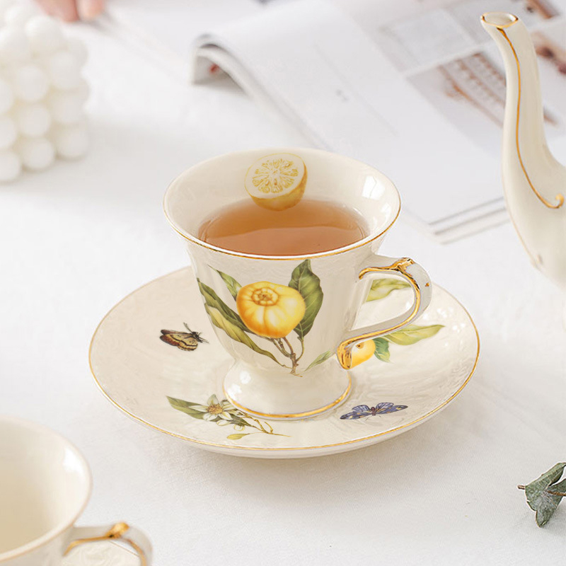 Retro Ceramiczne Zestawy do He – Lemon Tea Coffee recenzja i cena