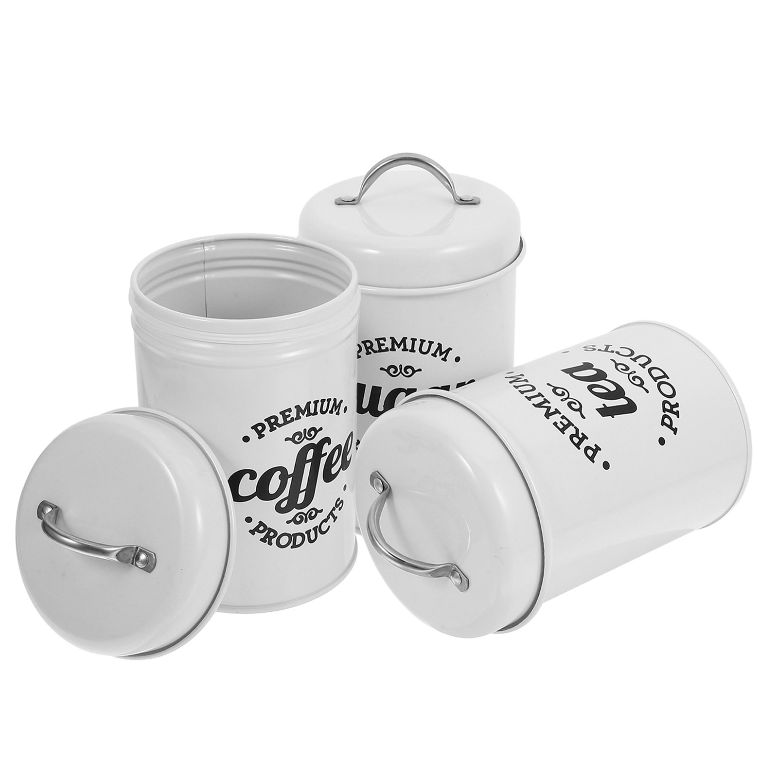 Zestaw szczelnych metalowych p – Coffee Tea Sugar Container Set recenzja i cena
