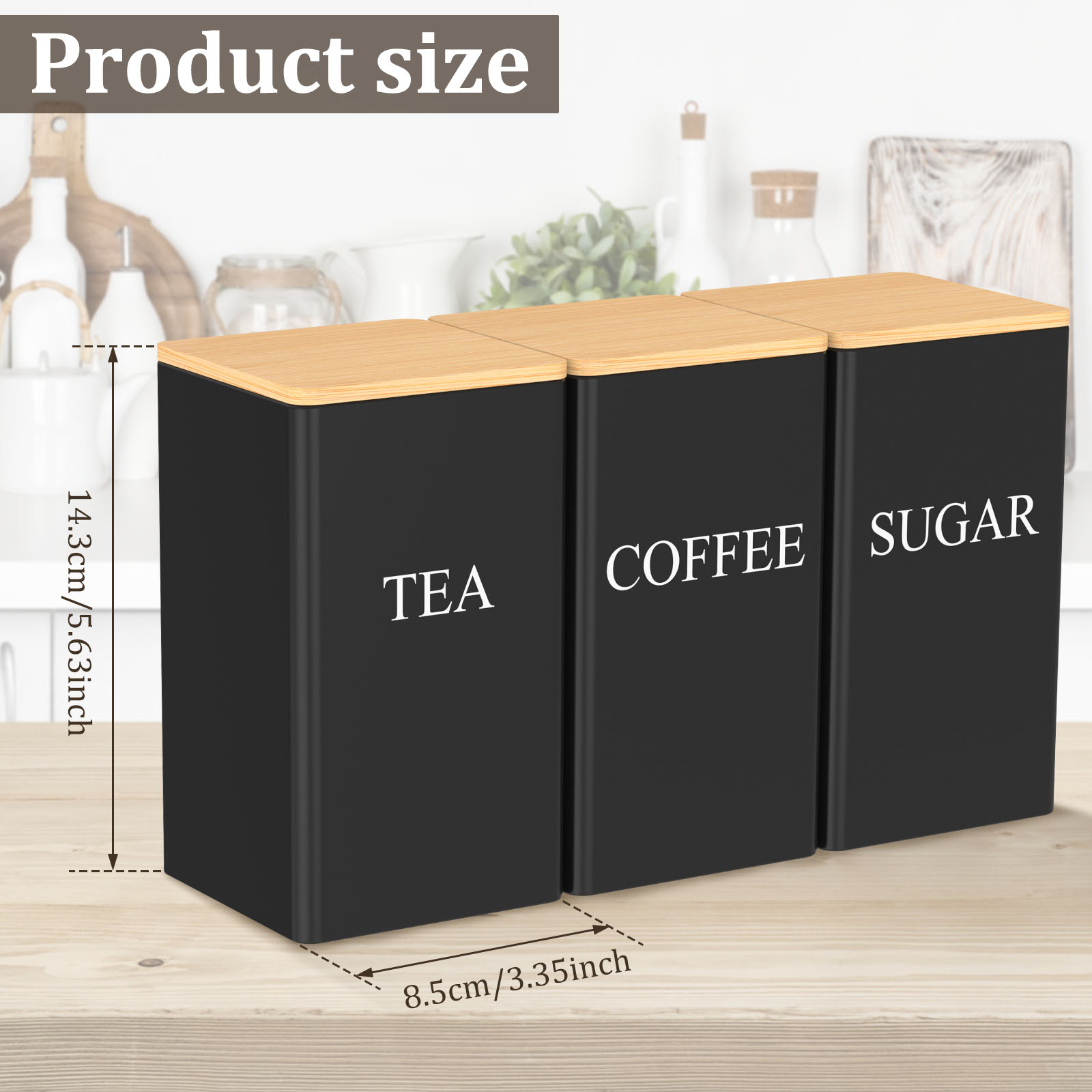 Zestaw pojemników na kawę i he – Coffee Tea And Sugar Canister Set recenzja i cena