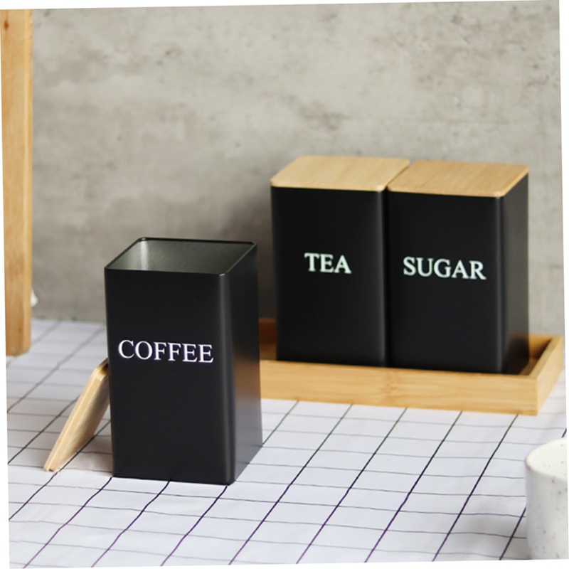 Zestaw 3 pojemników na herbatę – Coffee Tea Sugar Container Set recenzja i cena