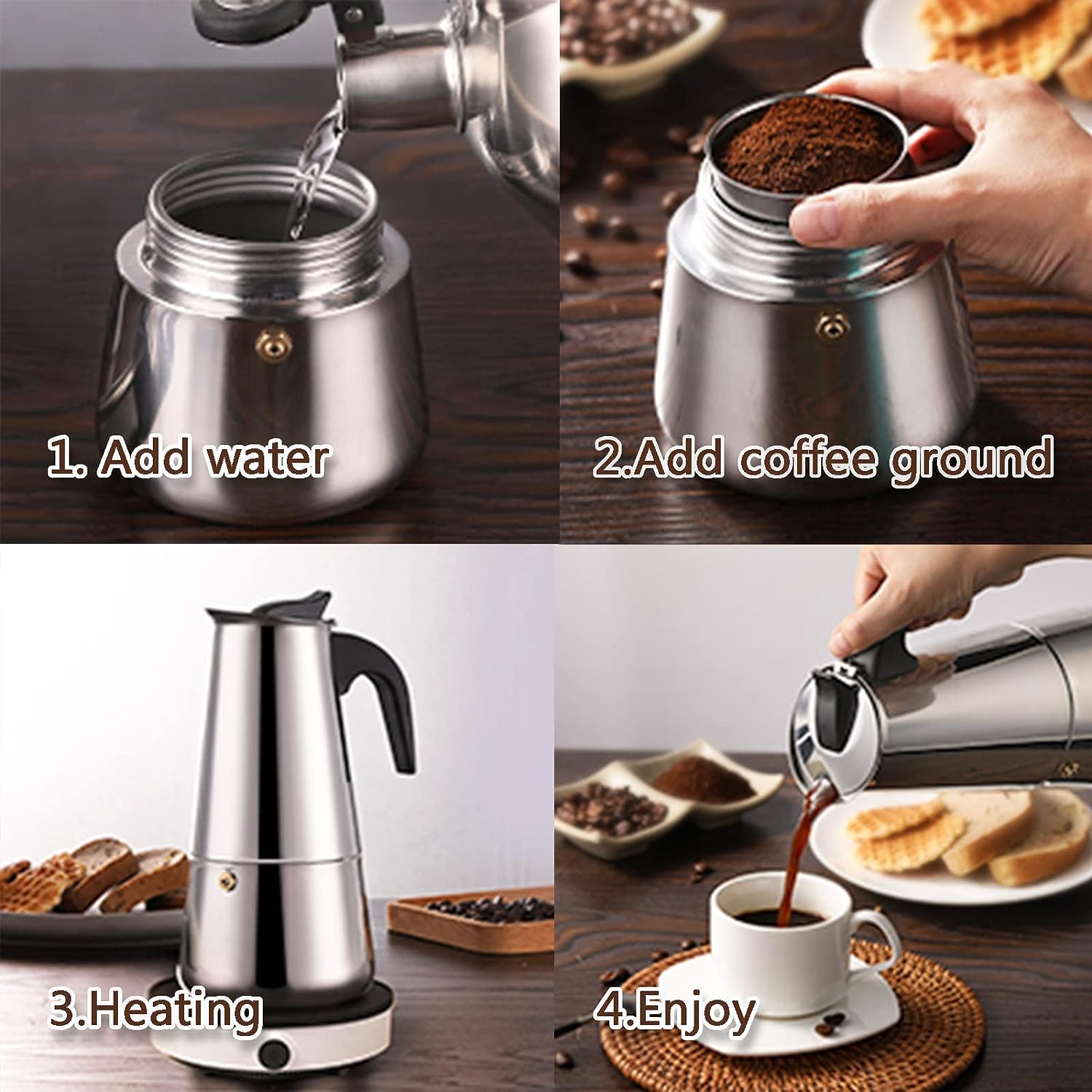 4/6/9 kubki Moka Pot Caffe Mac – Coffee Tea Making Machine recenzja i cena
