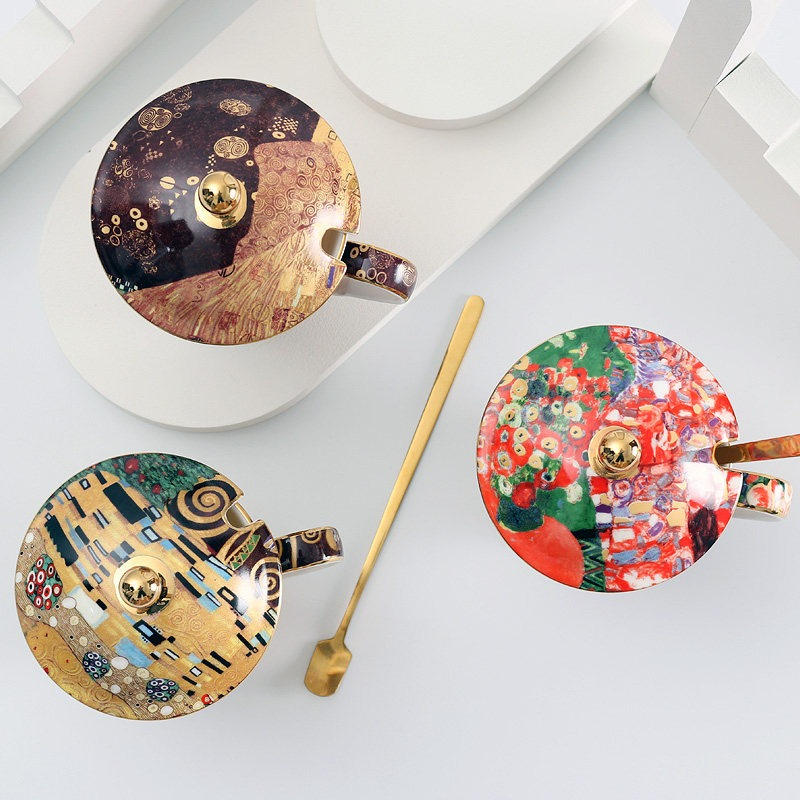 Europejski ceramiczny kubek z  – Coffee Tea Spoon recenzja i cena