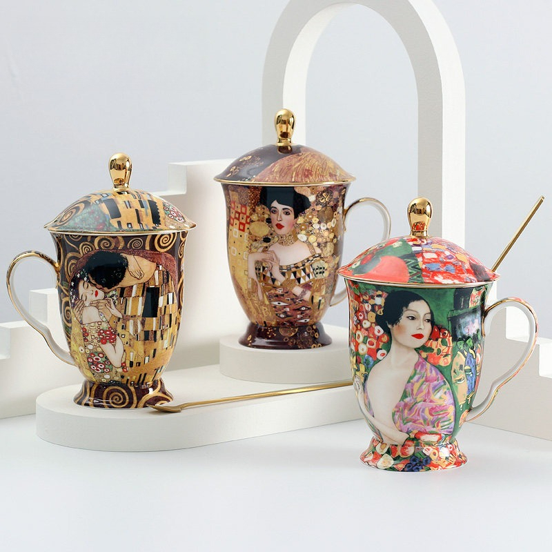 Europejski ceramiczny kubek z  – Coffee Tea Spoon recenzja i cena