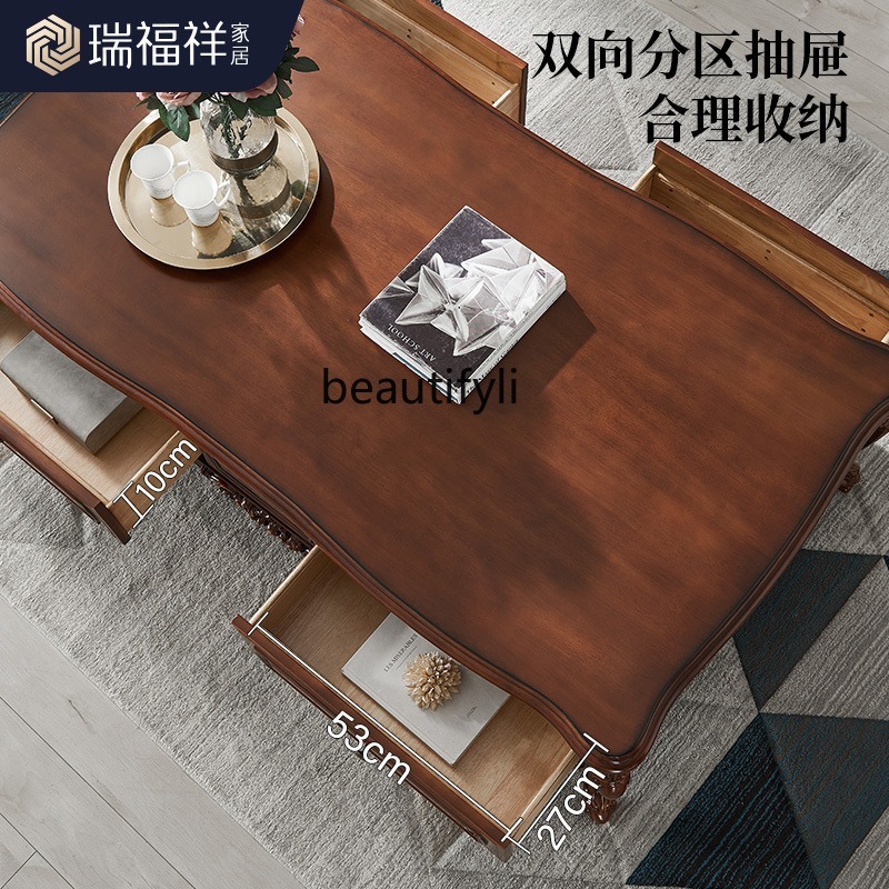 Stolik kawowy z litego drewna, – Draw Coffee And Tea recenzja i cena