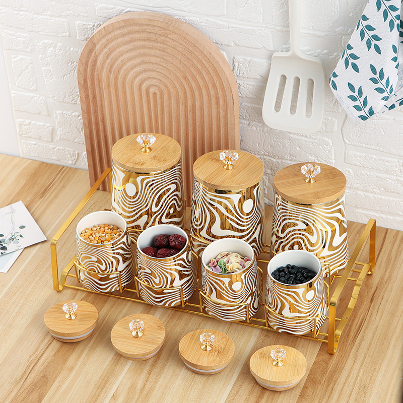 Zestaw 7 kolorowych, szkliwion – Coffee Tea And Sugar Canister Set recenzja i cena